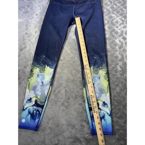 Athleta Mercury Sonar Blue Yoga Blue Tight Exercise Leggings Pants - Size S - Picture 3 of 8